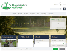 Tablet Screenshot of huvudstadensgolf.se